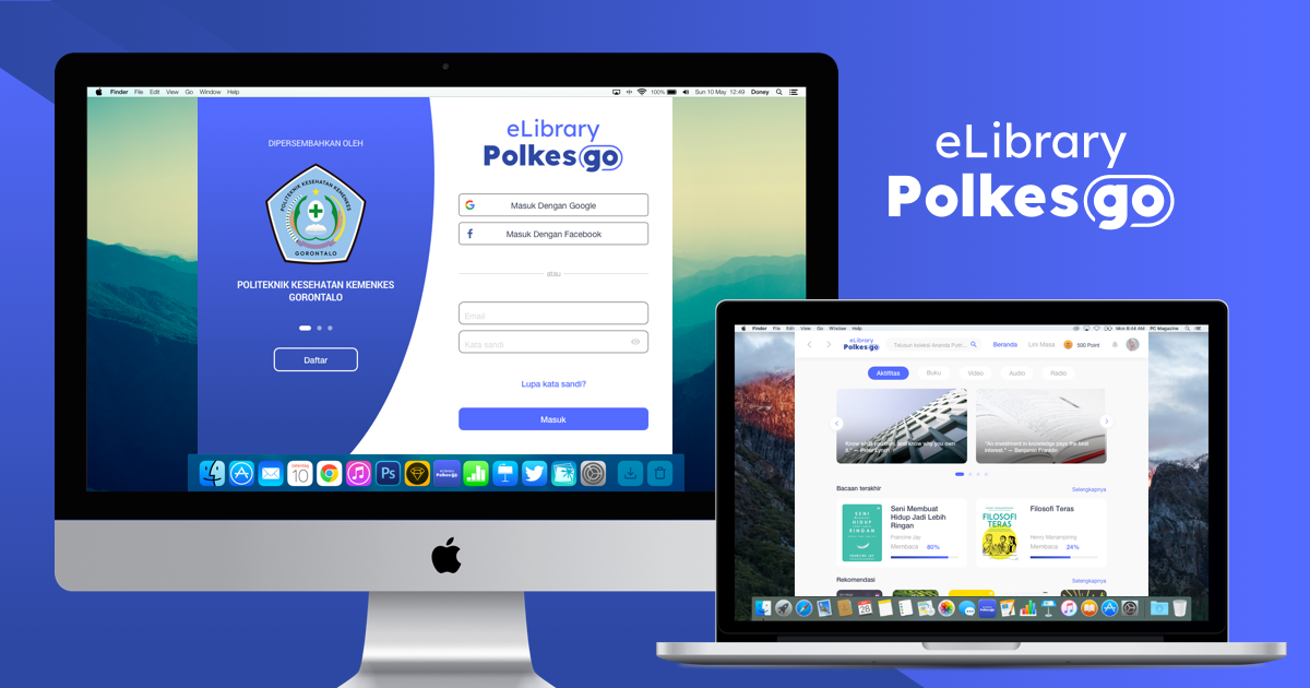 Elibrary Flex eLibrary Polkesgo - Platform Perpustakaan Digital